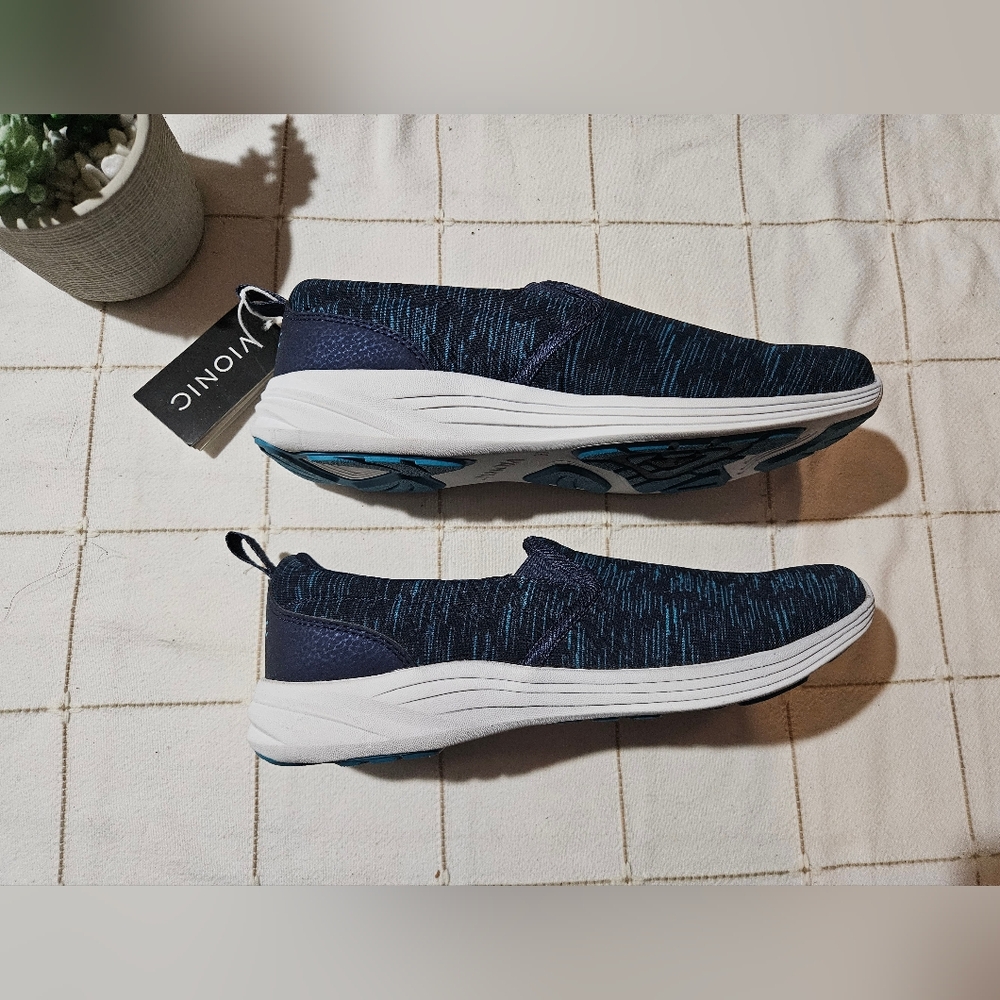 Vionic Dark Blue Slip-On Shoes 9.5